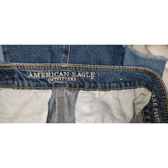 American Eagle Outfitters Hi-Rise Festival Mini Denim Skirt - Size 4 - Picture 10 of 12